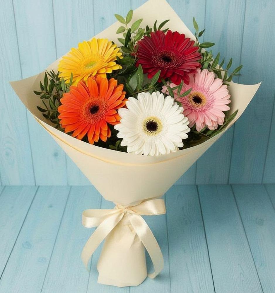 Букет цветов из: Герберы в Ваулово