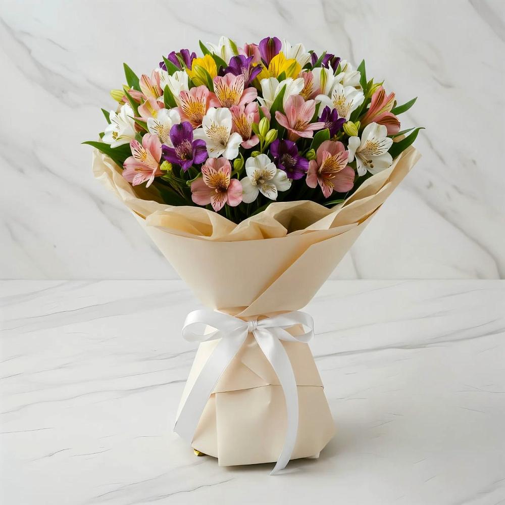 Букет цветов из: Альстромерии в Ваулово