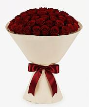 Букет 101 Бордовая роза Блэк Бакарра в Ваулово