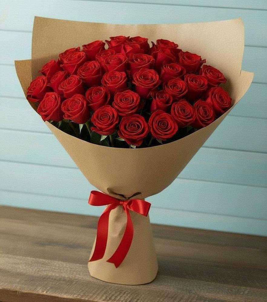 Букет Красные розы Милано в Ваулово