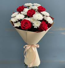 Букет цветов из:  Розы и Хризантемы в Ваулово