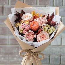 Букет цветов из:  Гвоздики, Хризантемы и Розы в Ваулово