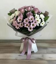 Букет цветов из:  Хризантемы и Розы в Ваулово