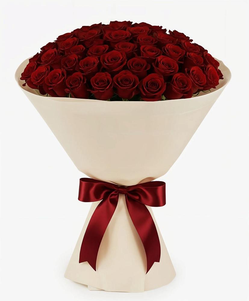 Букет 101 Бордовая роза Блэк Бакарра в Ваулово