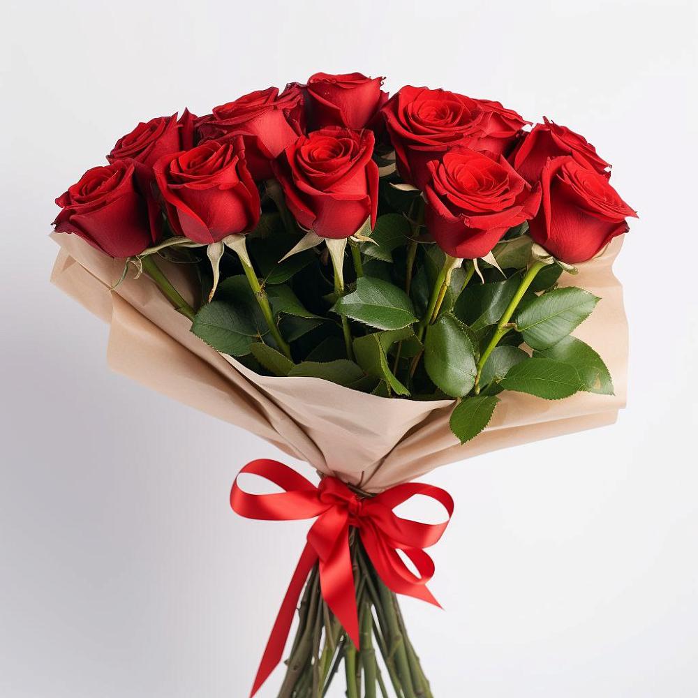 Букет 11 Красных роз Эдлесс Лав в Ваулово