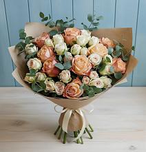 Букет цветов из:  Альстромерии и Розы в Ваулово